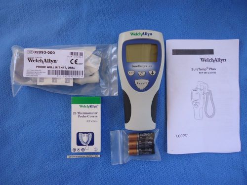 Welch allyn suretemp #692 thermometer w/ new 4&#039; oral probe--new other condition for sale
