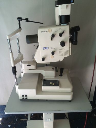 TOPCON TRC 50 X 35 MM MYDRIATIC RETINAL CAMERA/ FUNDUS CAMERA W/TABLE