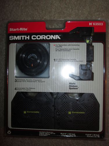 Smith Corona Start-Rite kit H 63503 with 4 ribbon cassettes 3 Print wheels ++