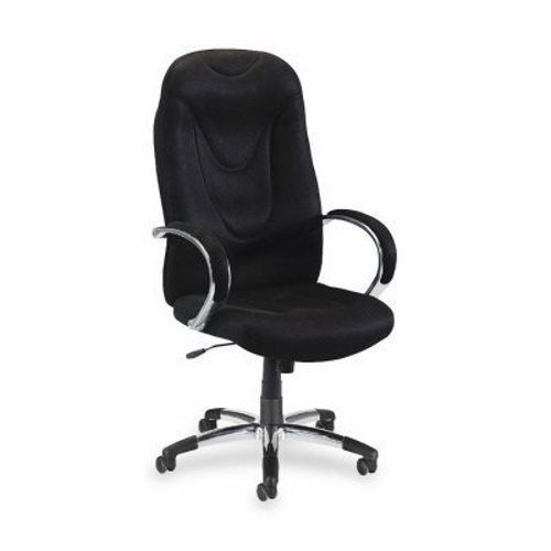 Lorell Executive Hi-Back Chair,30-1/2&#034;x25-1/2&#034;x47&#034;-50-1/2&#034;,Black (LLR60500)
