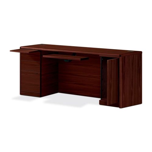 The hon company hon107497nn 10700 series mahogany laminate desking for sale