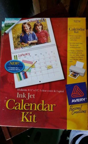 Ink jet calendar kit