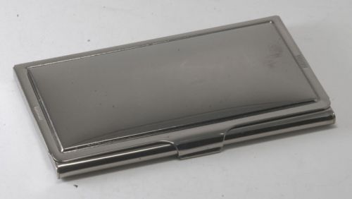 New Plated Gunmetal Finish Business/Credit Card Holder