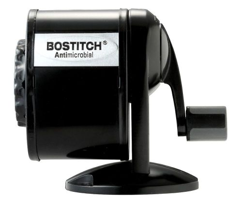 Stanley Bostitch Table/Wall Mount Antimicrobial Manual Pencil Sharpener Black  #
