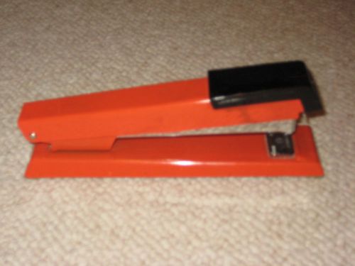 Vintage Orange &amp; Black Bates 550 Metal Stapler