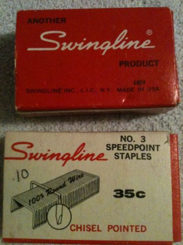 Swingline Staples Speedpoint N0. 3 RARE Chisel Pointed 2 Boxes