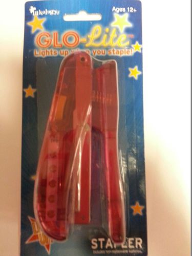 Glo-Lite Stapler  Lights Up When You Staple (Pink)