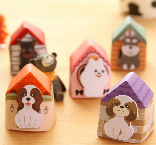 Funny Puppy House It Dog Sticker Post It Bookmark Mark Memo Sticky Notes HI