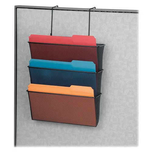 Cubicle holder sorter organizer 3 tier 4&#034; mesh mount folder envelop storage tool for sale