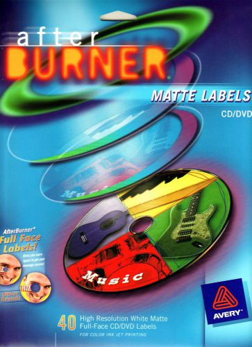 Brand New!  Never Used!  Avery Brand After Burner Matte CD Labels (Refills) - 40