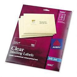 Avery Dennison Ave-8662 Easy Peel Mailing Label - 1.33&#034; Width X 4&#034; Length