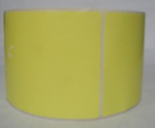 Data Label 4&#034; x 6&#034; Thermal Yellow Labels 640-TTT-4-6P-YE Lot of 847 NNB