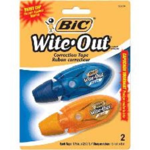 BIC Wite-Out Brand Mini Correction Tape 2 Pack