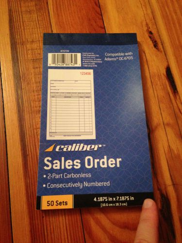 caliber Sales Order sheets Compatable w/Adams DC4705 New