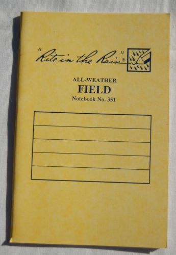 Rite in the Rain All-Weather Field Notebook No. 351 Grid Pages Lot of 5 (Five)