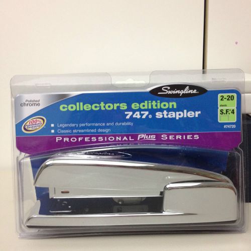 New Swingline COLLECTORS ED Desk Stapler, 20-Sheet Capacity, POLISHED CHROME