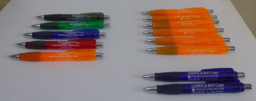 Lot of 13 Mammoth Pens.  Imprinted w/ names of MD realtors.  Different colors.