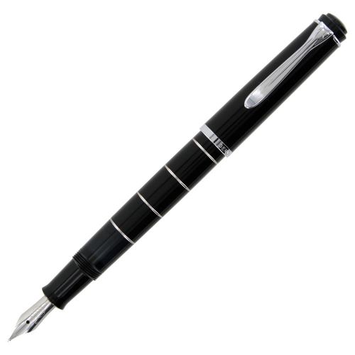 Pelikan 215 Black Lacquer Fountain Pen - Medium Nib 948281