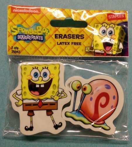SpongeBob SquarePants and Gary Eraser Set Birthday Party Favors Free Shipping