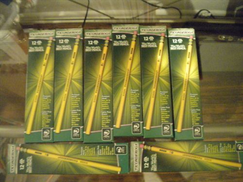 Dixon Ticonderoga Wood-Cased Pencils #2 HB Yellow 96ct Box, 8 boxes of 12