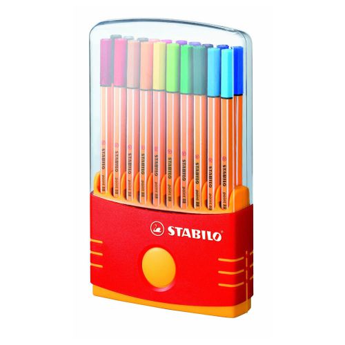 Stabilo Point 88 Big Point Box 20pk Assorted Color Ink Pen Set