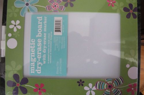 Floral 8.5x11” Magnetic Dry Erase Learning Board with Dry-erase Marker NEW