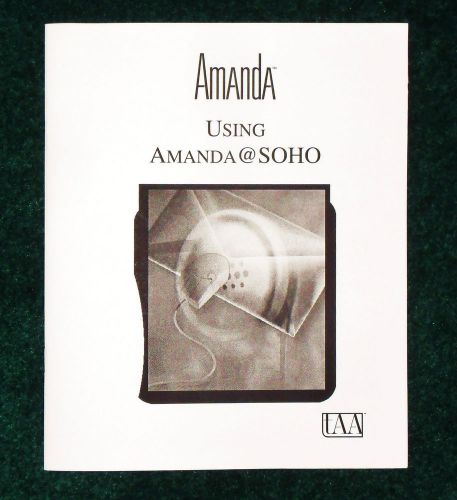 AMANDA SOHO VOICEMAIL USER GUIDE 28 PAGE LARGE FORMAT MANUAL