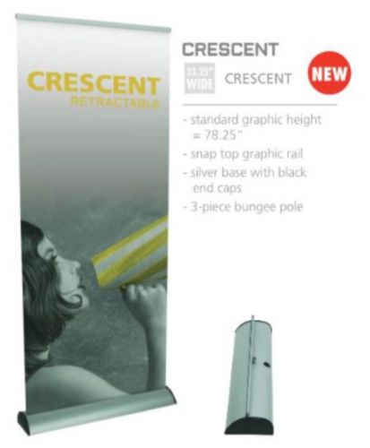 Retractable Roll Up Banner Stand CRESCENT