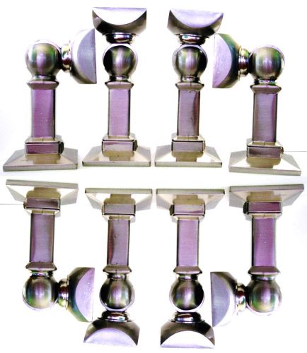Lot of 8 ~ mx-5 satin nickel magnetic door stop / holders ~ commer grade quality for sale