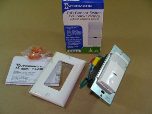 NEW INTERMATIC IOS-DSR-WH PASSIVE INFRARED OCCUPANCY SENSOR LIGHT SWITCH WHITE