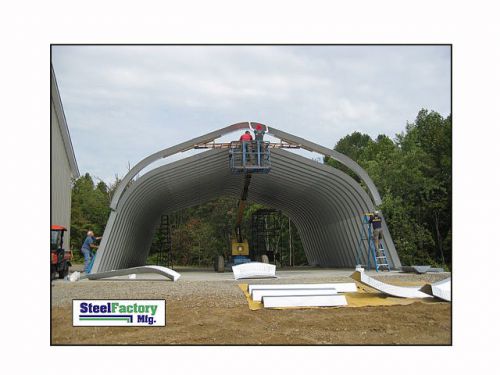 Steel factory 25x40x12 metal gambrel arch style building kit carport no ends for sale