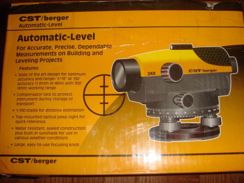Cst/berger 24x automatic level brand new! for sale