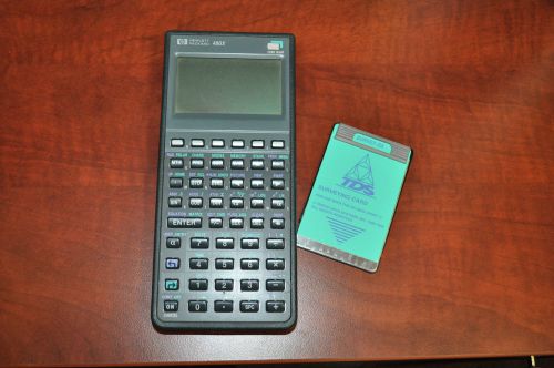 Hewlett Packard 48GX Graphing Calculator w/ SurveyGX Survey GX TDS Card