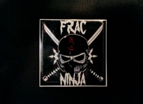 Frac Ninja hard hat sticker construction helmet decal
