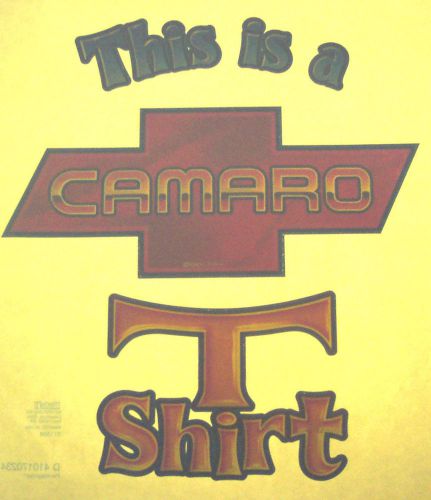 THIS IS A CAMARO T  Vintage 70&#039;s Roach T-Shirt transfer