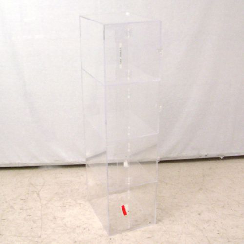 Clear 1/4&#034; thick acrylic 12&#034;h x 48&#034;w x 16&#034;d 4-door equipment storage cabinet for sale