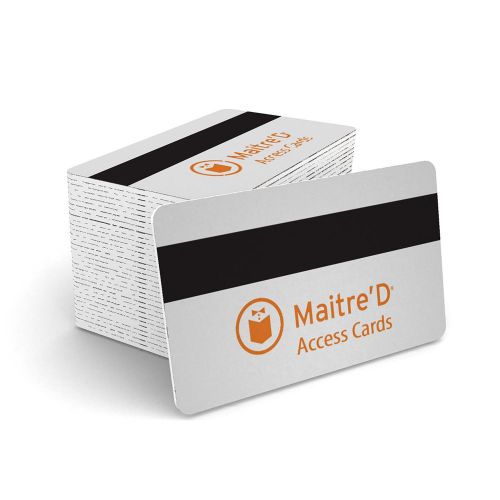 Maitre&#039;d POS Access Magnetic Employee Swipe Cards - Pack of 50 - FREE SHIPPING