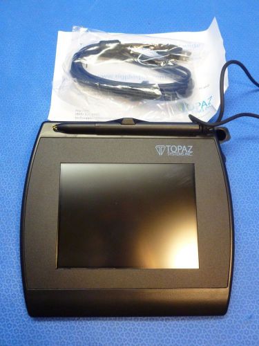 Topaz signature gem 4x5 lcd capture pad usb t-lbk766-bhsb-r for sale