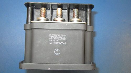 LEACH,W-A7A, POWER CONTACTOR RELAY,3 PDT,275A,115/200VAC,400HZ COIL:28VDC *NEW*
