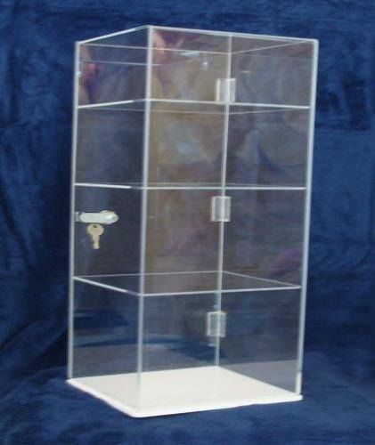 Acrylic display case  9x9x20^^^^ different shelf spacing  avail (revolve avail) for sale