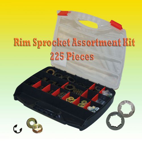 Chain Saw Rim Sprocket Assortment Kit,A Must For Tree Climbers &amp; Loggers,225 pcs