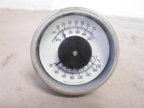Pressure gauge/Temperature gauge 70psi/160C/320F