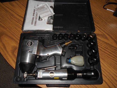 Central pneumatic air ratchet 33567 full set, ratchet and impact wrench for sale