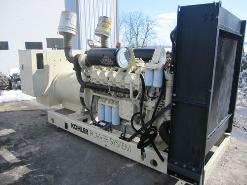 605 kw kohler diesel generator low hours load tested for sale