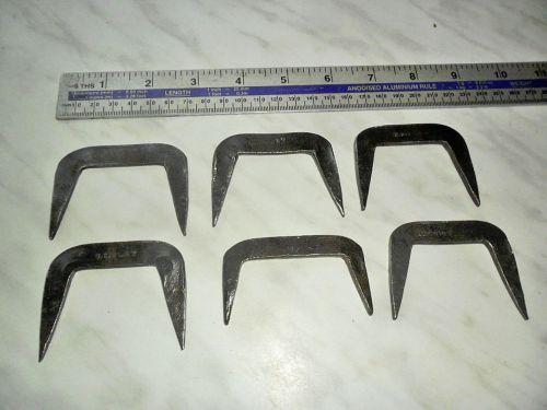 Vintage Selection 6 Forged Carpenters Dogs Clamps Old Tool