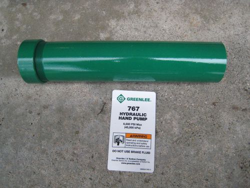 Greenlee 767 hydraulic knock out reservoir tube #03425 for sale