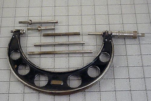 Starrett Micrometer 3&#034; to 6&#034; Vintage Measure Tool