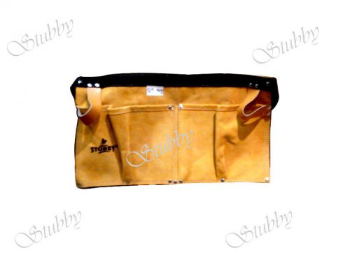 lot of 2HIGH QUALITY STUBBY 2  POCKET LEATHER TOOL BAG BRAND NEW