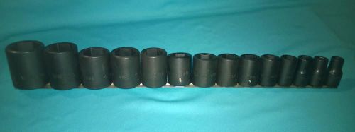 Williams snap on 14 piece sae shallow impact sockets new old stock for sale