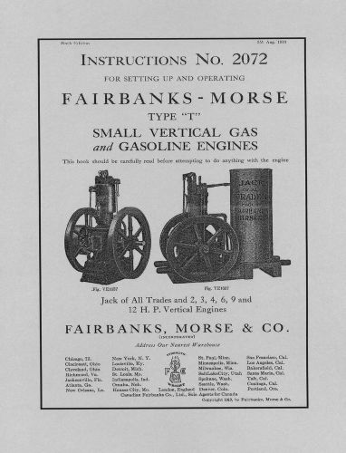 Fairbanks Morse Vertical Jack Of All Trades  No  2072